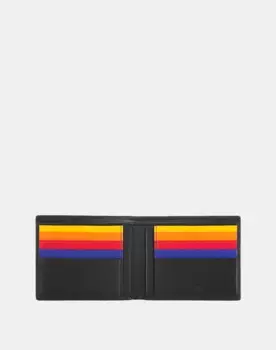 Мужской кожаный кошелек для карт среднего размера Dudu, черный