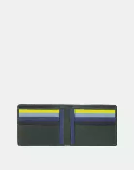 Мужской кожаный кошелек для карт среднего размера Dudu, зеленый
