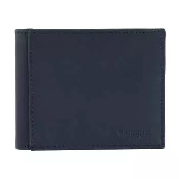 Мужской кожаный кошелек двойного сложения Wrangler, черный