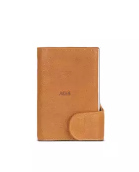 Мужской кожаный кошелек Gante с Rfid-блокировкой верблюжьего цвета Jaslen, коричневый