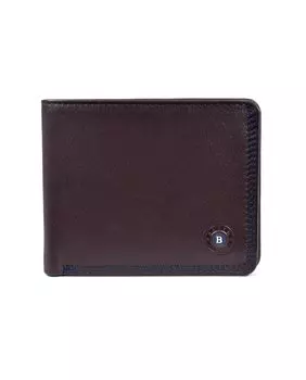 Мужской кожаный кошелек коричнево-синего цвета с внутренней сумочкой Miguel Bellido, мультиколор