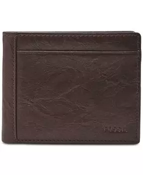 Мужской кожаный кошелек Neel двойного сложения Fossil