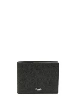 Мужской кожаный кошелек Pineider, черный