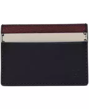 Мужской кожаный кошелек Portland с отделением для мелочи Brooks Brothers, синий