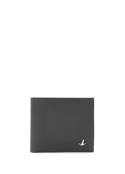 Мужской кожаный кошелек с логотипом Beymen Club, антрацит