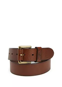 Мужской кожаный кошелек с логотипом Polo Ralph Lauren, коричневый