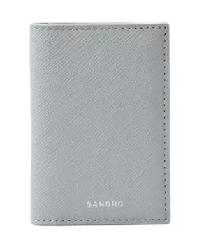 Мужской кожаный кошелек Sandro, голубой