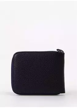 Мужской кожаный кошелек темно-синего цвета 11x8x1 см Frk 329 Flt Fabrika, темно-синий