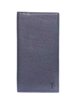 Мужской кожаный кошелек темно-синего цвета Fabrika