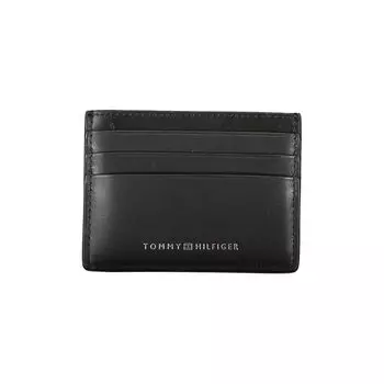Мужской кожаный кошелек Tommy Hilfiger, черный