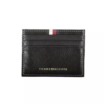 Мужской кожаный кошелек Tommy Hilfiger, черный