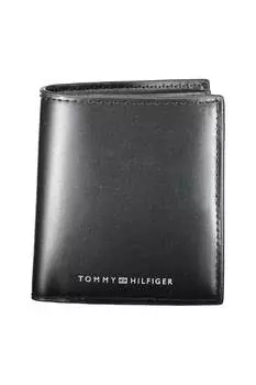 Мужской кожаный кошелек Tommy Hilfiger, черный