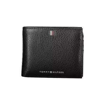 Мужской кожаный кошелек Tommy Hilfiger, черный
