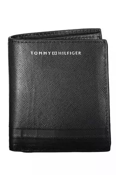 Мужской кожаный кошелек Tommy Hilfiger, черный