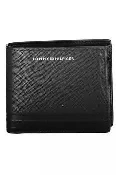 Мужской кожаный кошелек Tommy Hilfiger, черный