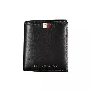 Мужской кожаный кошелек Tommy Hilfiger, черный
