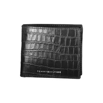 Мужской кожаный кошелек Tommy Hilfiger, черный