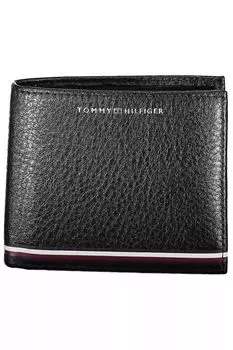 Мужской кожаный кошелек Tommy Hilfiger, черный