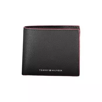 Мужской кожаный кошелек Tommy Hilfiger, черный