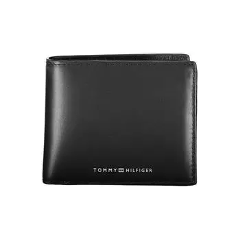 Мужской кожаный кошелек Tommy Hilfiger, черный