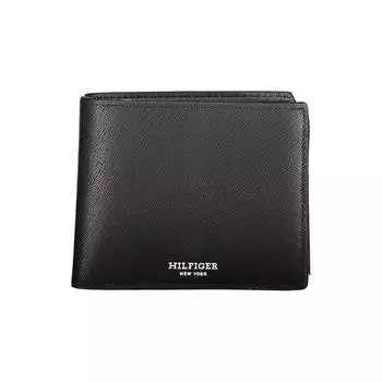 Мужской кожаный кошелек Tommy Hilfiger, черный