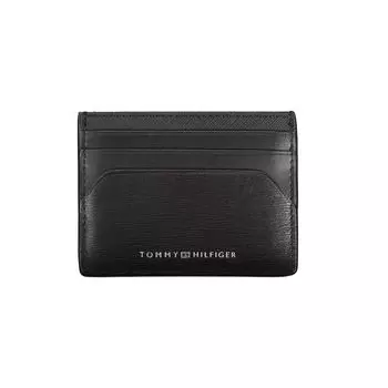 Мужской кожаный кошелек Tommy Hilfiger, черный