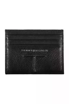 Мужской кожаный кошелек Tommy Hilfiger, черный