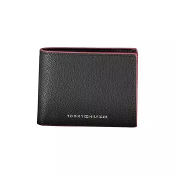Мужской кожаный кошелек Tommy Hilfiger, черный