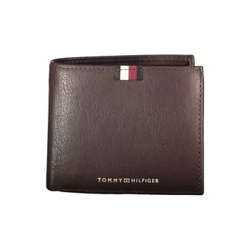 Мужской кожаный кошелек Tommy Hilfiger, коричневый