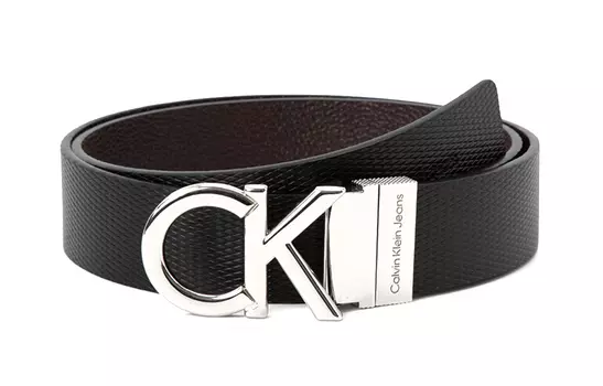 Мужской кожаный ремень Calvin Klein, black