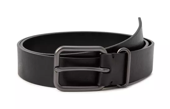 Мужской кожаный ремень Calvin Klein, black