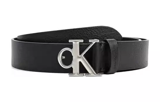 Мужской кожаный ремень Calvin Klein, Черный
