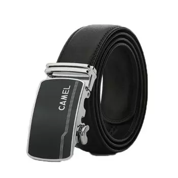 Мужской кожаный ремень CAMEL, Черный