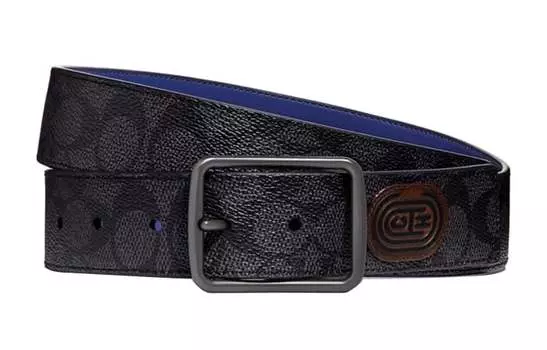 Мужской кожаный ремень COACH, Black