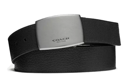 Мужской кожаный ремень COACH, Black