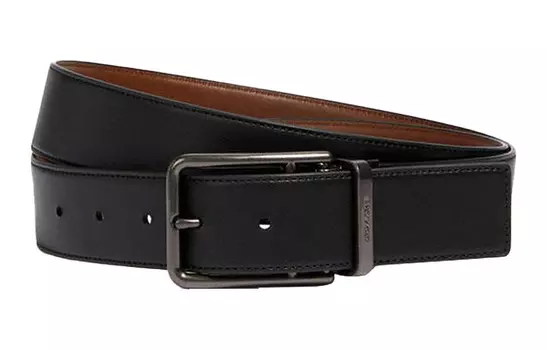 Мужской кожаный ремень COACH, Black