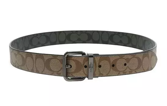 Мужской кожаный ремень COACH, Brown