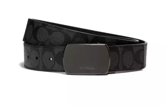 Мужской кожаный ремень COACH, Издание в черной подарочной коробке