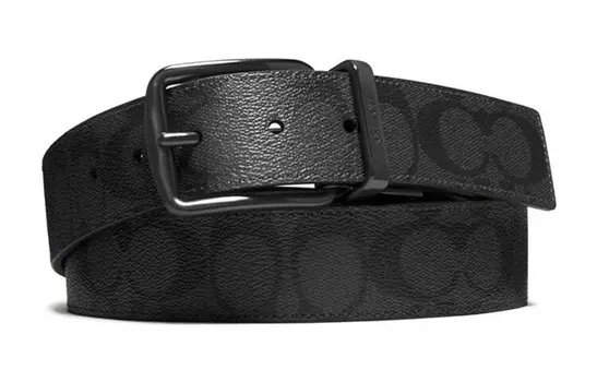 Мужской кожаный ремень COACH, Kraft gift box