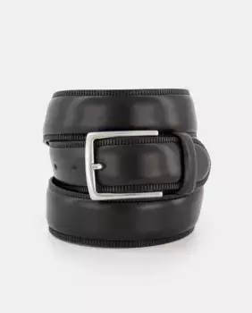 Мужской кожаный ремень Dustin, черный