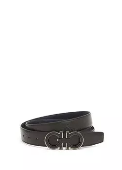Мужской кожаный ремень Ferragamo, черный