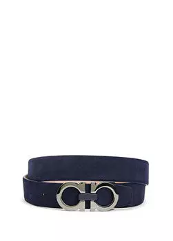 Мужской кожаный ремень Ferragamo, синий