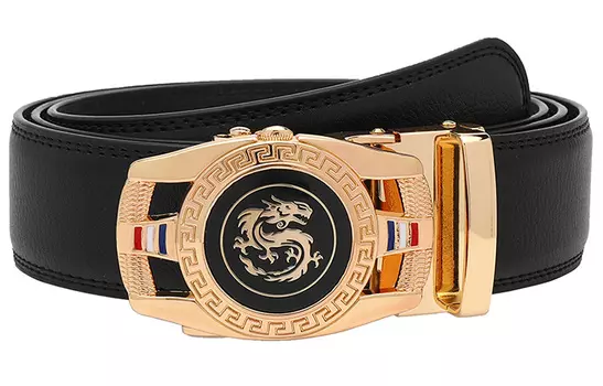 Мужской кожаный ремень Free Rabbit, Серебро + лимитированная подарочная коробка