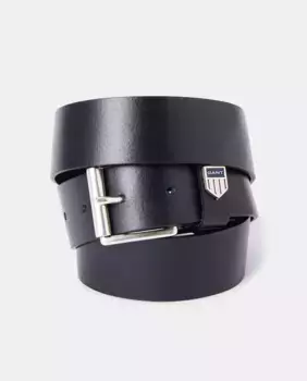 Мужской кожаный ремень Gant, черный