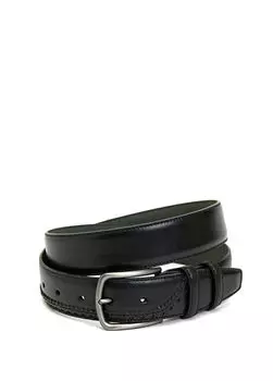 Мужской кожаный ремень George Hogg, черный