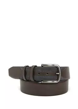 Мужской кожаный ремень George Hogg, серый