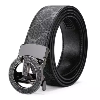 Мужской кожаный ремень GOLF, Золото (подарочная коробка)