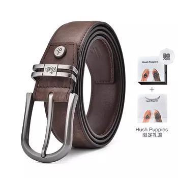 Мужской кожаный ремень Hush Puppies, HD-2171329W коричневый