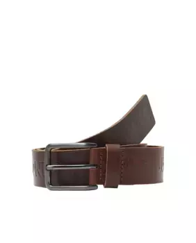 Мужской кожаный ремень Jack & Jones, коричневый