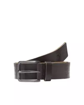 Мужской кожаный ремень Jack & Jones, темно-коричневый